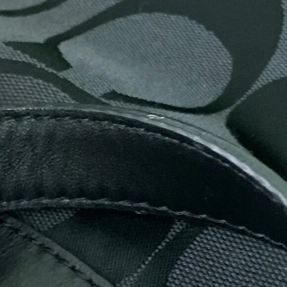 Authentic 12” Coach Black Bag USED - Picture 10 of 15